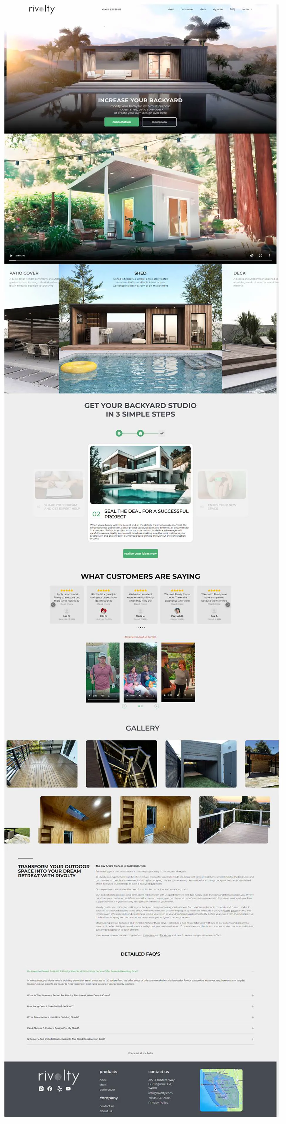 rivolty.com full desktop page