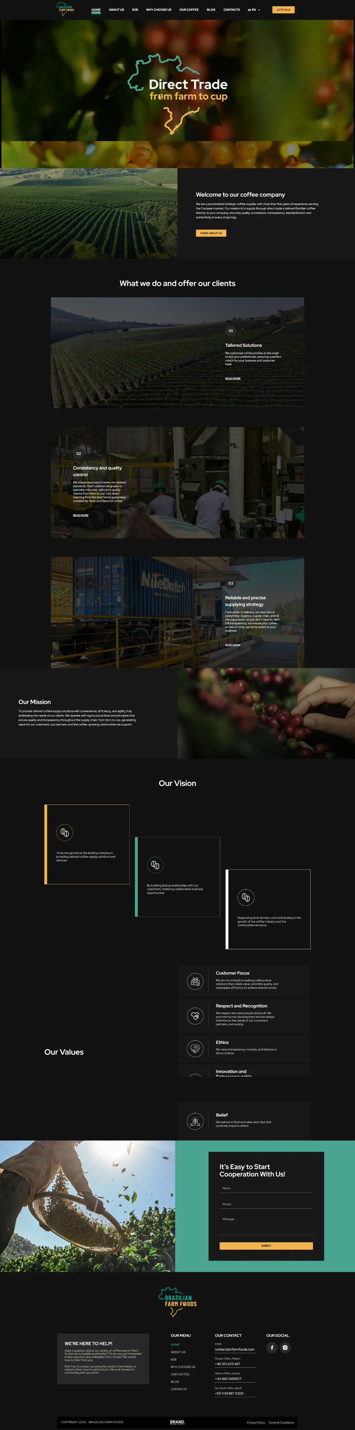 brfarmfoods.com full desktop page